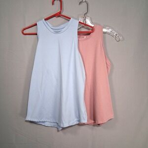 All In Motion Athletic Tanks Womens Size XS Blue Pink‎ Polyester Spandex Workout